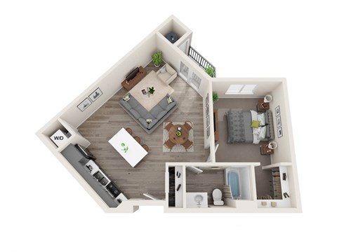 A2 3D floor plan image